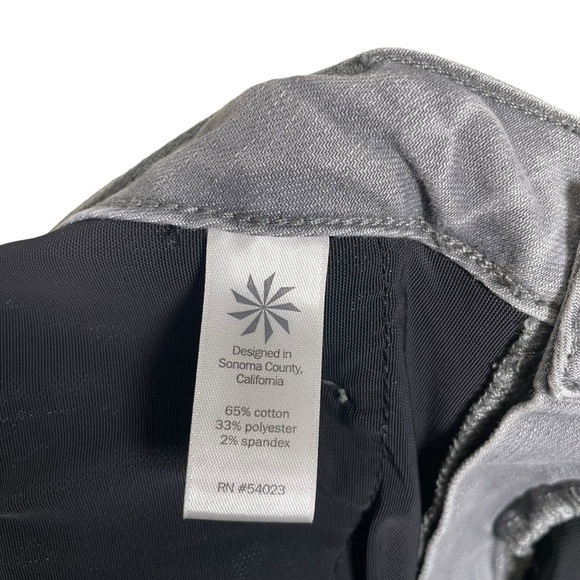 Athleta Sculptek Skinny Jean Grey Wash Size 12 - Picture 8 of 11